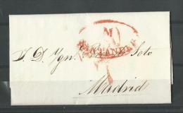 Espagne: Lettre De 1840 Pour Madrid - ...-1850 Préphilatélie