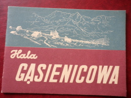 Hala Gasienicowa - Tatra Mountains - Mini Format Book - 1953 - Poland - Unused - Langues Slaves