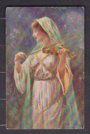 Delcampe - 130963 / Illustrator Arno Von RIESEN  - 1921 Friedensklänge , Peace Sounds , WOMAN MUSIC VIOLIN - EAS 563 USED BULGARIA - Riesen, Arno Von