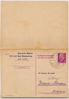 DDR P74 Antwort-Postkarte ZUDRUCK BÖTTNER #1 Bad Blankenburg 1970 - Cartoline Private - Usati