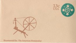 USA Unused 13c Postal Stationery Envelope The American Homemaker - 1961-80