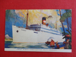 Great White Fleet United Fruit Company Mailed 1934 Canal Zone  Ref 1033 - Paquebote