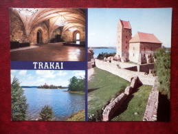 Ensemble Of The Castle On The Island - Multiview Postcard - Trakai - 1981 - Lithuania USSR - Unused - Litauen