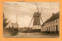 Dixmude Diksmuide Le Moulin 1909 Postcard Mailed To France Postage Due - Diksmuide