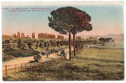 CP , ROMA, Via Appia Nuova - Avenzi Dell'acquedotto Di , écrite En 1918 - Tarjetas Panorámicas