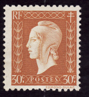 FRANCE  1945  -  Y&T  683  -  Marianne De Dulac  30c   -  NEUF** - 1944-45 Maríanne De Dulac