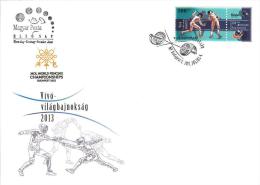 HUNGARY-2013. FDC Fencing World Championships, Budapest / Sport / Stamp With Label MNH!! New! - FDC