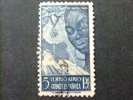 GUINEA GUINEE ESPAGNOLE  AÑO 1951 -- CENT. ISABEL CATOLICA - Edifil Nº 305 º FU -- Yvert Nº PA 21 º FU Azul Oscuro - Guinea Española