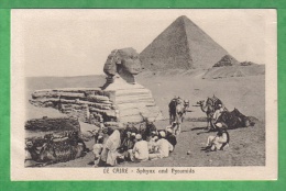 LE CAIRE - SPHYNX AND PYRAMIDS Avec Chameliers - Guiza