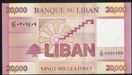 LEBANON P93az  20.000  LIVRES  2012 FIRST DATE   Replacement #C/99     UNC. - Lebanon