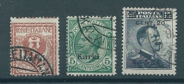 Italian Colonies 1912 Greece Aegean Islands Egeo Karki Carchi No 1,2,8 Used Signed CV42€ T0193 - Egeo (Carchi)