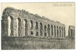 CARTOLINA - ROMA VIA APPIA NUOVA ACQUEDOTTO CLAUDIO - VIAGGIATA NEL 1913 - Bridges