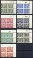 Belgique - N030 - Taxe -  N°49A à 55A Bloc De 4 Avec Bord De Feuille  (2 Timbres ** Et Deux Timbres *) - Timbres