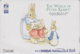 RARE Carte Japon - PIERRE LAPIN / Maman & Petits - PETER RABBITJapan Card - KANINCHEN Karte / Beatrix Potter - 252 - Konijnen