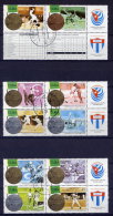 Nr.3966/75 Zf  Drei Viererblocks Komplett         O Used        (074) Sport - Used Stamps