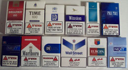 Empty Cigarette Boxes-12items #0418. - Tabaksdozen (leeg)