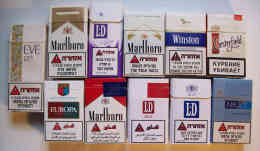 Empty Cigarette Boxes - 11 Items #0848. - Schnupftabakdosen (leer)