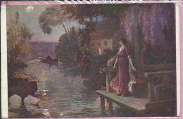 POSTCARD - Zagreb - Dubrovnik, 1913. - Salons De Paris, Hippolyte-Lucas, Pinxit - The Exquisite Hour - Covers & Documents