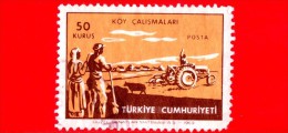 TURCHIA - USATO - 1969 - Meccanizzazione Dell´agricoltura - Trattore - 50 - Oblitérés