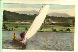 8221 WAGING, Ortsansicht, Segelboot, 1964 - Waging