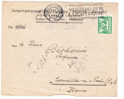 NEDERLAND Lettre De 1938 UTRECHT-STATION Via Corneilles En Vexin - Covers & Documents