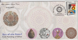India   2012  Folk Paintings Of Bihar  Special Cover  #  49995 - Lettres & Documents