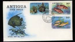 Antigua 1976 FDC Cover FISH FISHES FISCH - 1960-1981 Interne Autonomie