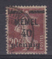Memel MiNr. 22a Gest. Gepr. - Memel (Klaipeda) 1923