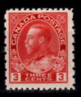 Canada 1931 3 Cent King George V Admiral Provisional Issue  #184 CV= $12.00 - Ongebruikt