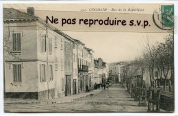 - 371 - COGOLIN - Rue De La République, Décembre 1909, Rare, écrite, TBE,  Scans. - Cogolin