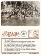 Postcard PLYMOUTH Swimming Pool Tinside Devon 1919 Nostalgia Lido Swim Repro - Swimming