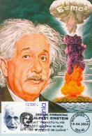 ALBERT EINSTEIN, PSIZICIST, CM, MAXICARD, CARTES MAXIMUM, OBLIT FDC, 2005, ROMANIA - Albert Einstein