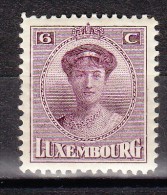 LUXEMBOURG - Timbre N°121 Neuf A/charnière - 1921-27 Charlotte Voorzijde