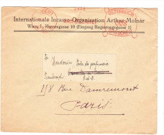 AUTRICHE Lettre De 1938 Pour PARIS - Covers & Documents