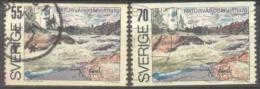 1970 Nature Conservation Year Mi 674-5 / Facit 693-4 / Sc 851-2 / YT 655-6 Used / Oblitéré / Gestempelt [hod] - Gebraucht