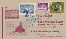 00217 RAKETE BROKENHEXE Correo Por Cohete A Braulage-Harz 1963 - Lettres & Documents