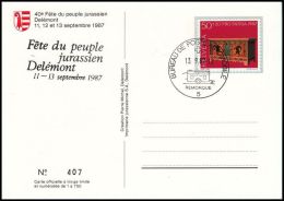 Switzerland 1987, Card - Cartas & Documentos