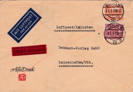 00235 Carta Correo Aereo Y Urgente De Berlin A Deisenhofen LUFTPOST EILBOTEN - Storia Postale