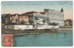 06 - CANNES - Les Bains De La Plage Et L'Hôtel Carlton - ND 244 - Cannes