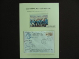 15.1 Groenland Gronland Greenland Expedition Française Arctique Polaire Polar Scoresbysund Autographe  GECRP No TAAF - Expediciones árticas