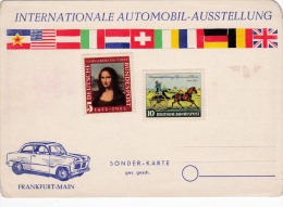 00267 Postal Sonder-karte Internacional Automobil Ausstellung Sin Circular - Briefe U. Dokumente