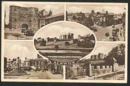 ALNWICK Northumberland Bondgate Castle And Lion Bridge Market Square Hotspur Tower - Sonstige & Ohne Zuordnung