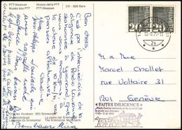 Switzerland 1975, Card Yvonand To Geneve - Brieven En Documenten