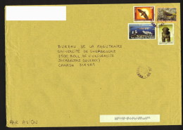 2013  Lettre    Pour Le Canada,  Port Autonome De Papeete, Sculpture, Oiseaux - Cartas & Documentos