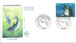 FDC  WWF  France 2002  LE GRAND DAUPHIN - Dauphins