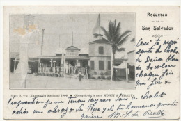 San Salvador   Recuerdo Exposicion Nacional 1904 No 2 Obsequio Monti Y Peralta P. Used 1905 - El Salvador