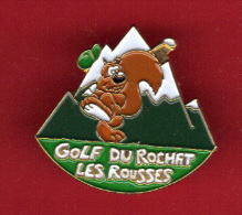 29567-Pin's.Golf Du Rochas.les Rousses.ecureuil - Golf