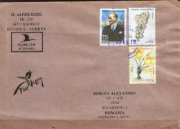 Turkey-Personalized Cover Airmail Sent From Istanbul In 2012 To Bucharest,Romania - Brieven En Documenten