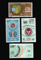 EGYPT / 1981 / UN'S DAY / MEDICINE / FAO / UIT / WHO / INTL. YEAR OF THE DISABLED / RACIAL DISCRIMINATION DAY / MNH / VF - Neufs