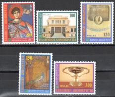 Greece 1997 -  Art Fresco, Relief   Mi.1937-1941  MNH (**) - Unused Stamps